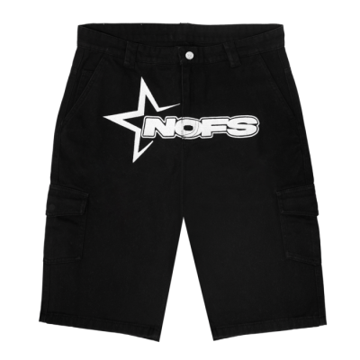 NOFS BLACK CARGO SHORT