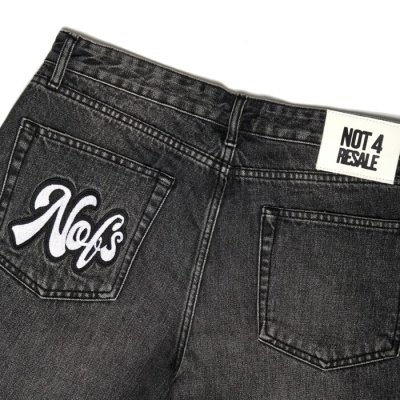 NOFS BLACK FLARED DENIM JEANS