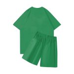 None Of Us Short With T shirt Summer Set – Green