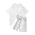 None of Us T shirt With Short Summer Set In White