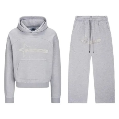 Tone in Tone Grey Noneofus Tracksuit