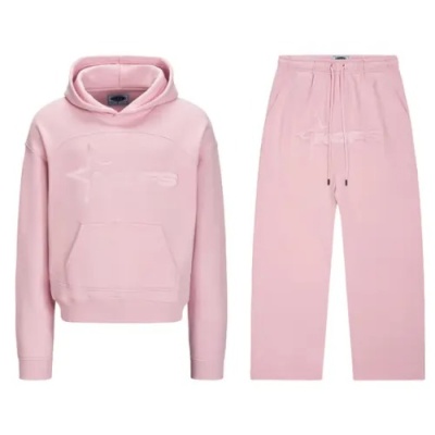 Tone in Tone Pink Noneofus Tracksuit